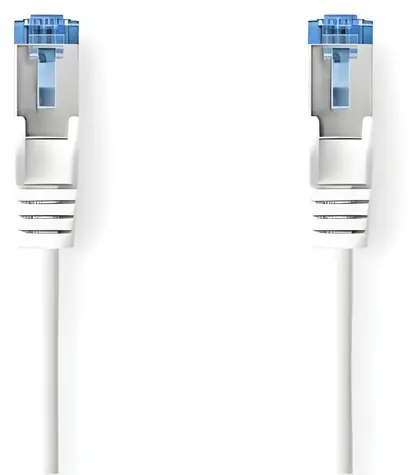 Nedis CAT6a S/FTP 10 m bílá / Síťový kabel / RJ45 / LSZH / Snagless / 10 Gb/s
