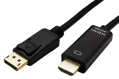 Roline DisplayPort - HDMI 3m / Kabel / DP(M) - HDMI(M) / 4K 60Hz / tenký