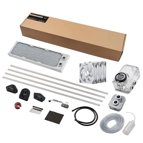 PHANTEKS Glacier EZ-Fit 360 D30-KIT bílá / Vodní chlazení / 360 mm