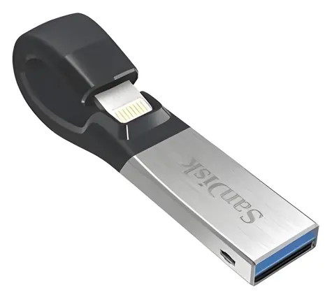 SanDisk iXpand 64GB / Flash Disk / pro Apple iPhone/iPad / Lightning + USB-A