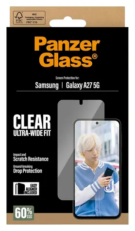 PanzerGlass UWF Samsung Galaxy A27 čirá / Tvrzené sklo / s aplikátorem