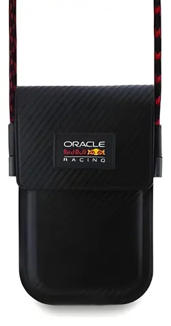 Red Bull PU Carbon černá / Taška na telefon / slot na karty / 130×175 mm