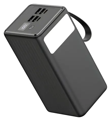 PLATINET PMPB6065 černá / Powerbanka / 60 000 mAh / 65W Power Delivery / 2x USB-C / 2x USB-A / LED svítilna