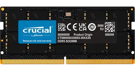 Crucial 12GB (1x12GB) DDR5 5600MHz / CL46 / SO-DIMM / 1.1V