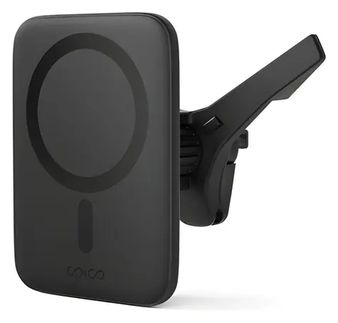Epico iStores Qi2 Mag+ Ultrathin černá / Bezdrátová nabíječka do auta / Qi2 / 15W