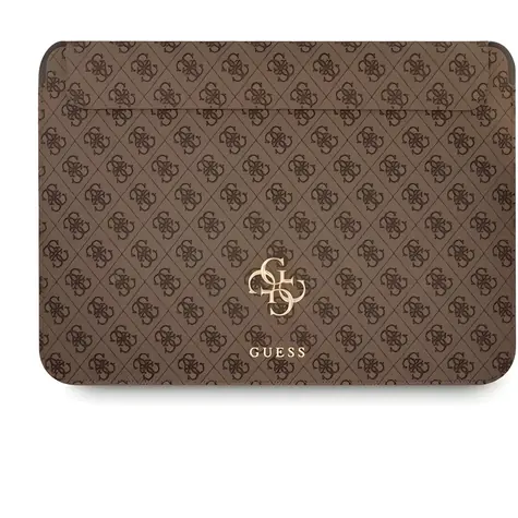 Guess PU 4G Metal Logo hnědá / Sleeve / MacBook 13
