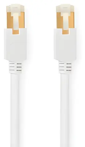 Nedis CAT6 S/FTP 20 m bílá / Patch kabel / RJ45-RJ45 / kulatý / LSZH/PVC