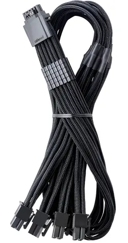 CableMod PRO ModMesh C-Series černá / PCIe kabel / 12V-2x6 (16-pin) na 4x 8-pin / Corsair Type 4 & 3 / 60 cm