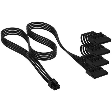 Corsair Premium Sleeved SATA Kabel černá / pro modulární zdroje / Type 5