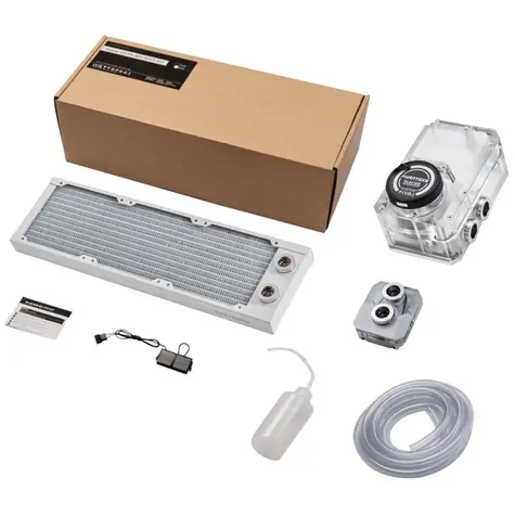 PHANTEKS Glacier EZ-Fit 360 SOFT-KIT bílá / Set vodního chlazení / Radiátor 360 mm / Soft tubing