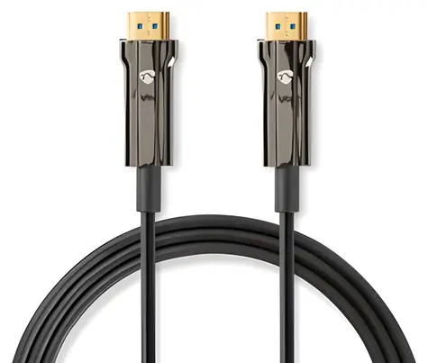 Nedis Ultra High Speed HDMI AOC 50 m černá / Kabel HDMI / 8K 60 Hz / 48 Gbps / Ethernet