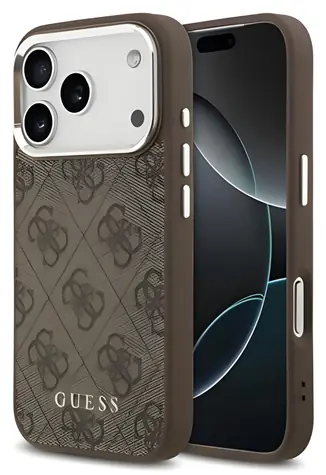 Guess 4G MagSafe hnědá / Zadní kryt / iPhone 17 Pro