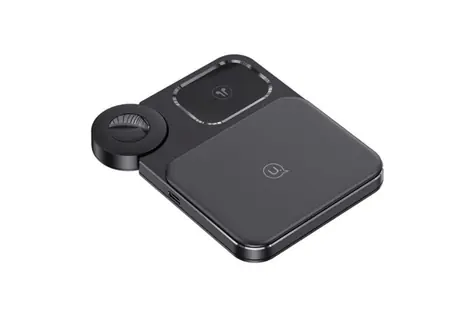 USAMS 3v1 Desktop Wireless černá / Bezdrátová nabíječka / 15 W