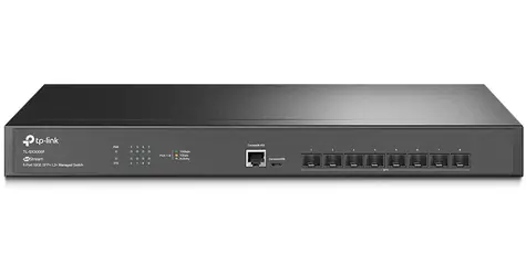 TP-Link Omada / Switch / L2+ Managed / 8× 10G SFP+ / RJ45/Micro-USB konzola