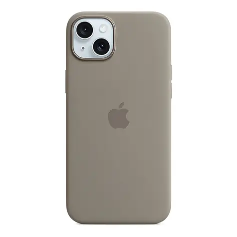Apple Silikonový kryt s MagSafe pro iPhone 15 Plus jílově šedá / Pouzdro / MagSafe