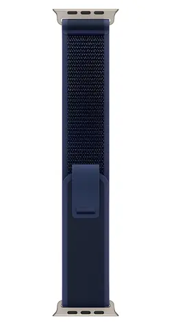 Apple Watch 49mm modrá S/M / Trailový tah řemínek / provedení z přírodního titanu