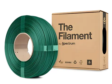 The Filament ReFill PETG CF zelená / Filament / 1.75 mm / 1 kg / 230-255 °C