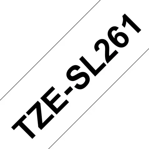 Brother TZe-SL261 / Kazeta s páskou / Samolaminovací / bílý podklad / černý tisk / 36 mm / 8 m