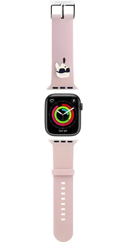 Karl Lagerfeld Karl Head NFT růžová / Řemínek pro Apple Watch 38/40/41 mm
