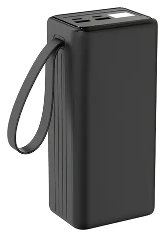 PLATINET PMPB4065 černá / Powerbanka / 40 000 mAh / 65W PD / 2x USB-C + 2x USB-A / displej / LED svítilna