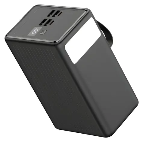 PLATINET PMPB8065 černá / Powerbanka / 80 000 mAh / 65W Power Delivery / 2x USB-C + 4x USB-A / LED svítilna