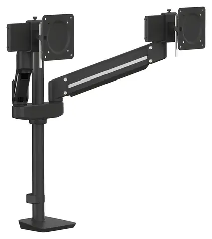 Fellowes TALLO Modular 2MS černá / Držák monitoru / 2 ramena vedle sebe / plynová vzpěra / VESA 75×75, 100×100 / max 32