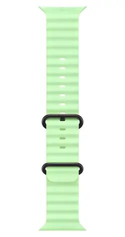 Apple Watch 49mm neonová zelená Oceánský řemínek / provedení z černého titanu
