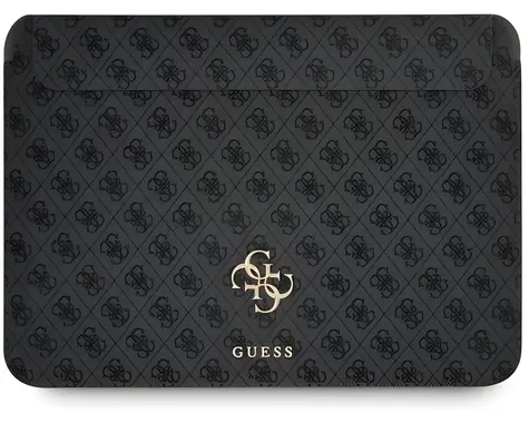 Guess PU 4G Metal Logo šedá / Pouzdro pro MacBook 13