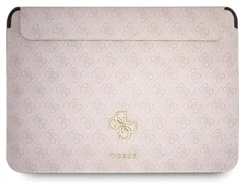 Guess PU 4G Metal Logo růžová / Pouzdro pro MacBook 13