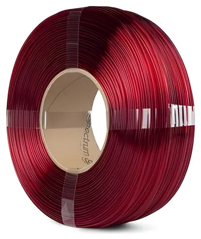 Spectrum ReFill PET-G Premium Transparent Red / Filament / 1,75 mm / 1 kg