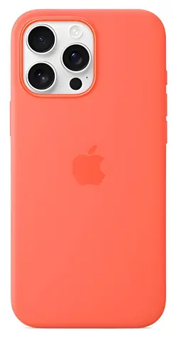 Apple Silikonový kryt s MagSafe pro iPhone 16 Pro Max mandarinková / Pouzdro