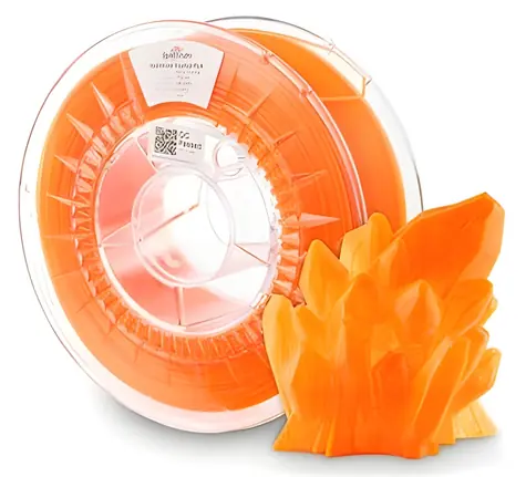 Spectrum PLA Crystal Neon Orange / Filament / PLA / 1.75 mm / 1 kg