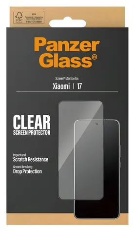 PanzerGlass UWF pro Xiaomi 17 černá / Tvrzené sklo