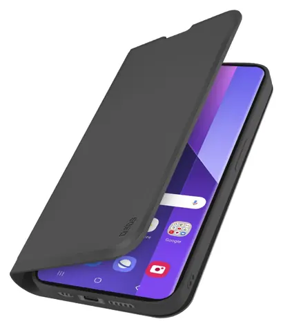 SBS Book Wallet Smooth pro Xiaomi Redmi Note 13 Pro+ 5G černá / Pouzdro / Flipové / Sametový povrch / Stojánek
