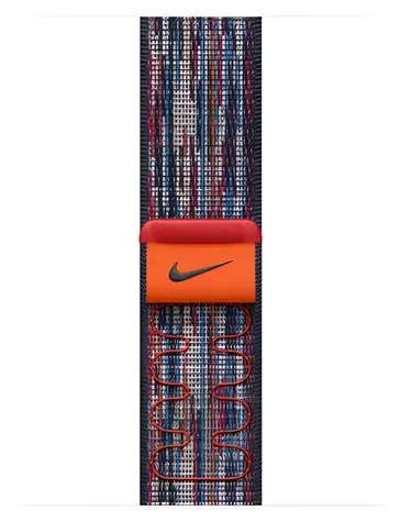Apple Watch Nike Sport Loop 40mm Blue/Red / řemínek pro Apple Watch / 130–190 mm