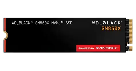 WD Black SN850X 2TB / M.2 SSD 2280 / NVMe PCIe 4.0 4x / TLC / čtení: 7300 MB/s / zápis: 6600 MB/s