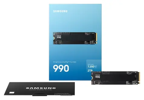 Samsung 990 2TB / SSD / M.2 NVMe PCI-E 4.0 / R:7250 MBps / W:6450 MBps / 5y