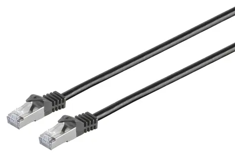 MicroConnect CAT7 S/FTP černá / Síťový kabel / 1 m / RJ-45