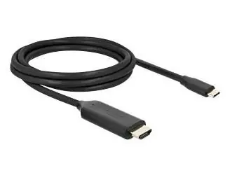 DeLock USB-C (M) na HDMI (M) černá / Kabel / 2m / DP Alt Mód / 4K 144Hz / 8K 60Hz