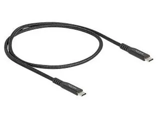 Delock / Kabel / USB-C (M) - USB-C (M) / 100 W PD 3.0 / 50 cm / E-marker