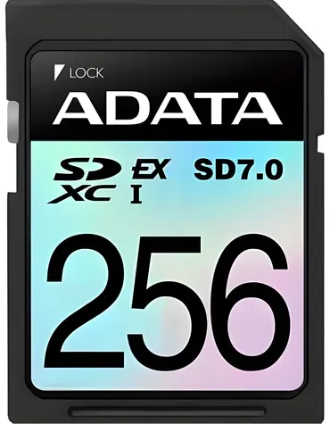 ADATA Premier Express Gen3 256 GB SDXC / Paměťová karta / SD Express PCIe 3.0 / 800 MB/s / 700 MB/s / U3 / V30