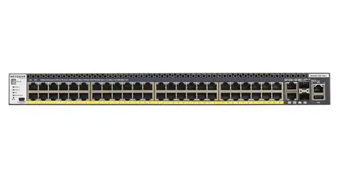 NETGEAR M4300-52G-PoE+ / Přepínač / 48x Gigabit PoE+ / 2x 10GE RJ45 / 2x 10GE SFP+ / L3 řízený