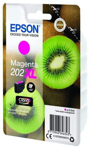 Epson 202XL purpurová / originální cartridge / XP-6000 / 8,5 ml