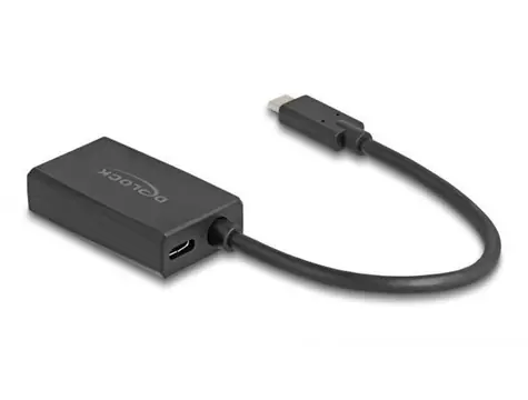 DeLock DisplayPort na USB-C černá / Adaptér / DisplayPort 1.2 / 4K 60 Hz