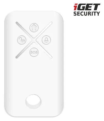 iGET SECURITY MP5 / Dálkové ovládání (klíčenka) / pro alarm M6-4G / 868 MHz / výdrž baterie 3 roky