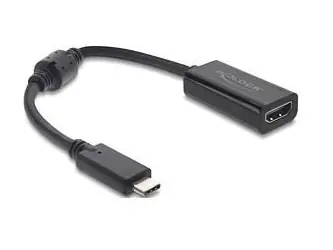 DeLock USB-C (M) - HDMI (M) 15cm černá / Kabel / DP Alt Mód / 8K / 60Hz