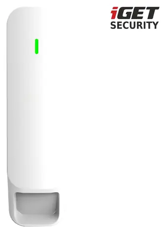 iGET SECURITY MP31 / Bezdrátový záclonový PIR senzor pohybu / 868 MHz / úhel 15° / dosah 12 m / k alarmu M6-4G