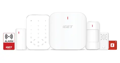 iGET SECURITY M6-4G Premium / Bezdrátový zabezpečovací systém / 4G LTE / WiFi / LAN / GSM