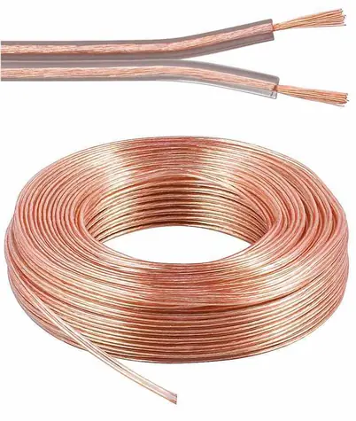 PremiumCord kabel na propojení reprosoustav 25 m / Repro kabel / OFC 99,9% měď / 2x1,5 mm2