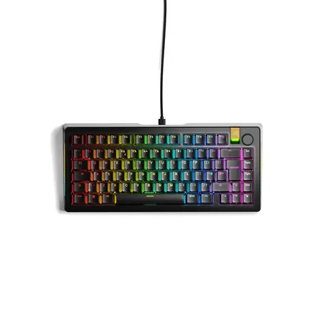 Glorious GMMK 3 Pro HE 75% - Fox HE (ISO UK) černá / herní 75% TKL / USB-C / ISO (UK) layout / Fox HE / RGB / 1.4m